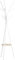 HOMCOM Porte-manteau trépied design contemporain branches étagère + 9 patères dim. 45L x 45l x 180H cm métal blanc