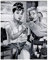 Schwarz Weiß Marilyn Monroe Und Audrey Hepburn Portrait Leinwand-Malerei Wandkunst Tattoo Rauchen Frauen Poster Und Drucke Wohnkultur Bilder Für Schlafzimmer, Wohnzimmer, Rahmenlos,60×80cm