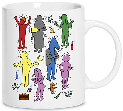 Keith H Bojack - Bojack Reiter Keramik Weiß Tassen Kaffeebecher Cup Mug