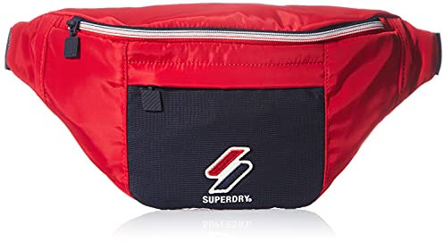 Superdry Mens Sportstyle BUMBAG Other Bags, Risk Red