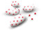 Confetti Papa | Confetti Bianco Rossi (Pois Rossi) | Confetti di Cioccolato fondente 60% | Confezione da 500g | Pezzi per confezione 130 | Senza Glutine