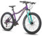 Hiland 27,5 Zoll Mountainbike für Frauen, 21-Gang mit Lock-Out-Federgabel, Dual-Scheibenbremsen, Aluminium-Rahmen MTB, Erwachsene Damen Damen Fahrrad Herrenfahrrad, Violett