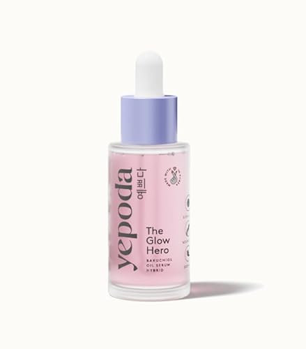 Yepoda The Glow Hero, Öl-Serum-Hybrid mit Bakuchiol, Pflegend & Slow-Aging, Veganes koreanisches Glow-Serum für alle Hauttypen, 30 ml