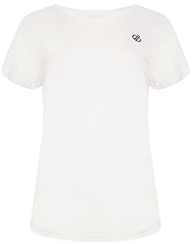 Dare 2b Damen Vigilant Leichtes Wicking Active T Yoga-Shirt, weiß, 48