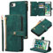 ZCDAYE Hülle für iPhone SE/iPhone 7/iPhone 8 mit Kartenhalter Geldbörse, Leder iPhone SE/iPhone 7/iPhone 8 Handyhülle Handytasche Schutzhülle für iPhone SE/iPhone 7/iPhone 8, Grün