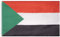 MUWO Flagge Nations Together 90 x 150 cm Nationalmanschaften, doppelseitige Gartenflagge, wetterfeste Fanflagge, Fußballflagge Polyester Länderfagge Deutschland mit Ösen (Sudan)