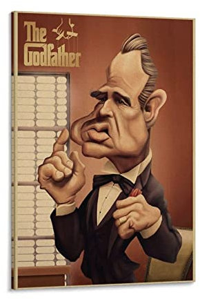 NANXIANG Filmplakat, Der Pate, klassischer Gangster-Filmposter, Gemälde auf Leinwand, Wandkunst