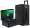 POGA SLY Black - Xbox Series X Premium Gaming Case with Trolley and 24 Inch AOC Gaming Monitor - Black Suitcase