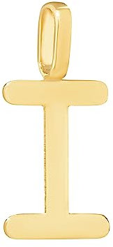 NKlaus Kettenanhänger Buchstabe I 333 Gelb gold 8 Karat 12x7mm Amulett Anhänger 14461