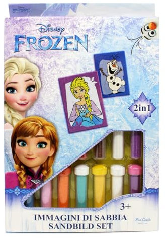 Promo-Dis Disney Frozen - Anna und Olaf der Schneemann - Sandbild Set DIY ab 3 Jahren