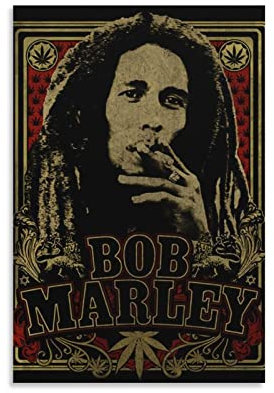 SECOLI Bob Marley Vintage Art MusicFashion Poster Dekorative Malerei Leinwand Wandkunst Wohnzimmer Poster Schlafzimmer Gemälde 20 x 30 cm
