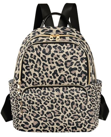 Mnsruu Mini zaini per donne ragazze rosa leopardato stampa animale donna moda zaini borsa