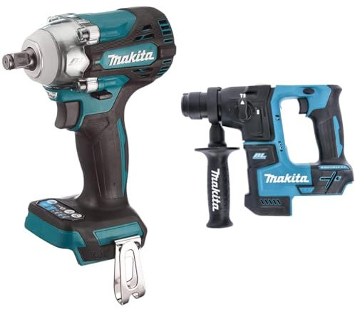 Makita DTW300Z Li-ion LXT Brushless Cordless Impact Wrench, Batteries and Charger Not Included, 18 V & DHR171Z 18V Li-Ion LXT Brushless Rotary Hammer - Batteries and Charger Not Included