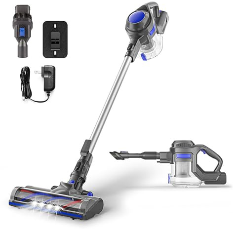 Zyklon Akku Kabellos Air Essence Bise, Handstaubsauger Akku in Blau, Staubsauger Kabellos, Akkusauger, Blue Vacuum Cleaner, 100 AirWatt, 210 W, 1.3 liters, 72 Dezibel