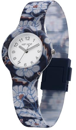 HIP HOP, Collezione Winter Blossom, Orologio Donna a Tema Fiori Invernali con Tessuti Liberty e Cinturino In Silicone, Resistente all'Acqua