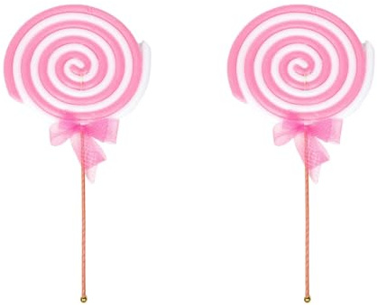 Cabilock 2 Pezzi Ciuccio Schiuma Ornamenti Ciuccio Di Natale All'ingrosso Caramella Accessorio Realistico Candy Gigante Modello Di Ciuccio Ciuccio Di Simulazione Ciuccio Verde Falso Rosso Plastica