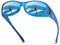 DUCO Herren und Damen Sonnenbrillen Polarisiert Unisex Brille UV400 Schutz Wrap Around Blendschutz Überbrille für Brillenträger Fit-over Polbrille (M Größe Transparent Blau Rahmen Revo Blau Linse)