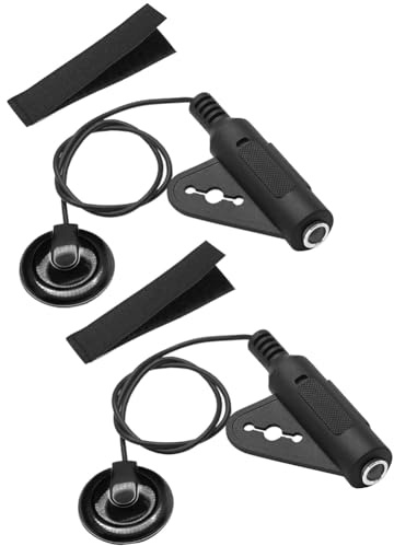 Jgzzmxuq 2 Stück -Mikrofon-Tonabnehmer EQ SMD Instrumenten-Tonabnehmer Gitarre Violine Banjo Ukulele A