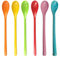 6 Stück Plastik Löffel,Eierlöffel,Bunt Eislöffel Lang,Robust Griff Lange Löffel,Eierlöffel Kunststoff,Plastiklöffel Groß,Dessertlöffel Lang,Hochwertig Eierlöffel Plastik,Kaffeelöffel Suppenlöffel