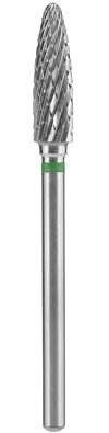 STALEKS PRO fresa de carburo de tungsteno para torno de uñas, broca 4x14 mm. Forma maiz (Grano Grueso)