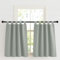 KGORGE Kinderzimmer Vorhang Salbeigrün Schlaufenschal 2er Set Blickdicht Schlaufenvorhang Kurz Vorhänge Schlafzimmer Thermovorhang Fenstergardinen Küchengardinen mit Schlaufen, H 125 x B 90 cm