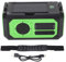 7 en 1 12000 MAh de Emergencia Radio 3 Modos de Carga LED con Lámpara de Lectura de Linterna SOS Compass Power Bank Jack Am FM NOAA Radio