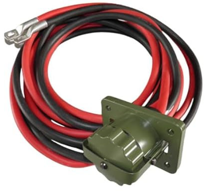 Nato Steckdose mit Überwurfmutter, 2x35mm2 Kabel und Kabelschuhen M8 oder M10; 1,5m