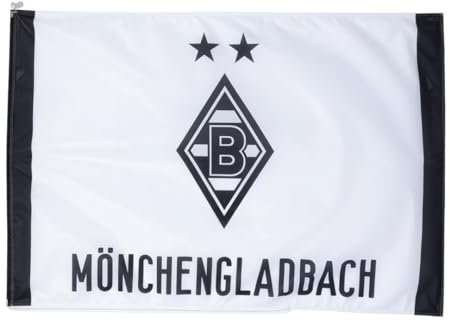 Borussia Mönchengladbach Hissfahne „Home 25/26“ | Offizieller Fanartikel Fohlenshop | 150x100 cm | Vereinslogo & Mönchengladbach-Schriftzug