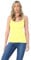 Hamishkane® Womens Plain Bodycon Cami Strappy Sleeveless Tank Tops, Slim Fitted Scoop Neck Vest Tops Women UK, Stretchy Gym Wear, Casual Summer Ladies Vest Yellow