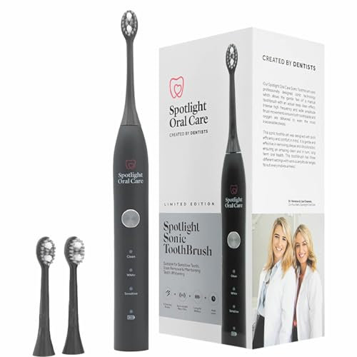 Spotlight Oral Care Sonic Electric Toothbrush - Made by Dentists | Removes 9× More Plaque Than A Manual Brush | Up to 70-Day Battery | Multi Award Winning | Premium Oral-Care Electric Toothbrush