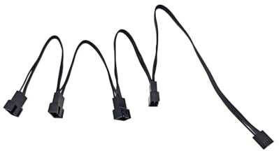 JZK PWM Lüfter Splitterkabel, PC Lüftersteuerungs Splitter Lüfter Verlängerungskabel für Multi Lüfteranschluss, 4-poliger PWM Lüftercontroller, Y-Splitter, PST Verlängerungskabel