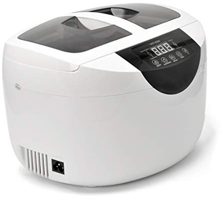 Digital Ultrasonic Cleaner 2500ml/84.5 oz Large Capacity, Ultrasonic Glasses Cleaner 5 Levels Timer, 60° Heating Up Easy to Clean for Watches, Earrings, Fruits