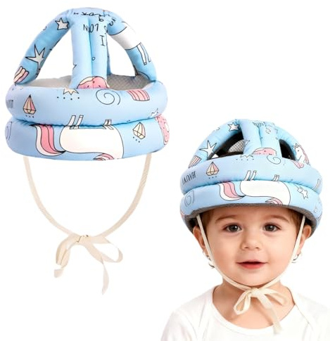 OPVYAEU Casque Bébé Anti-Choc, Protection Tête Bébé 1-3 Ans, Casque Anti-Chute Pour Marche Et Rampe, Protège-Tête Contre Chocs Et Chutes