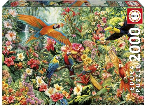 Educa - 2000-Teile-Puzzle für Erwachsene | Vögel des Amazonas | Maße: 96 x 68 cm | Ab 14 Jahren (20574)