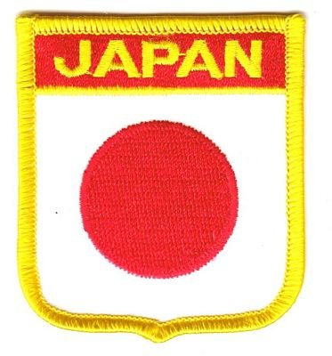 Wappen Aufnäher Patch Japan Flagge Fahne NEU