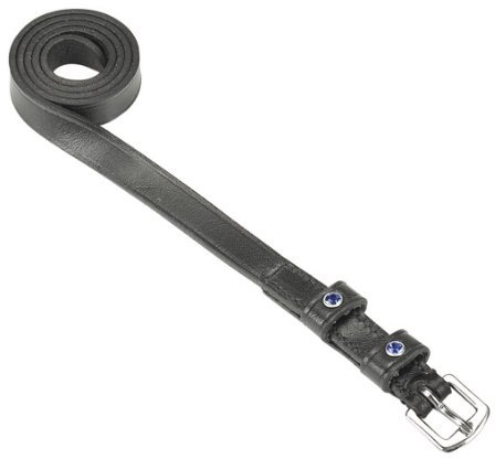 Sporenriemen BUSSE BLUE mit Swarovski Elements schwarz Größe: univers