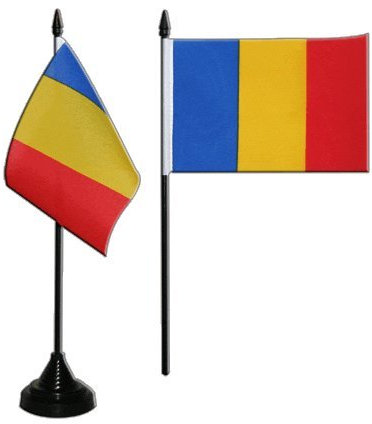 Flaggenfritze® Tischflagge Rumänien 10x15 cm