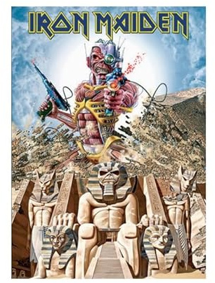 Iron Maiden - Postkarte Somewhere Back in Time