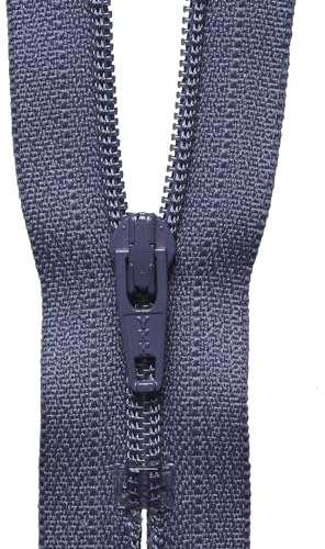 YKK Coil Zip, No. 380 Dark Grape, 18 cm Length