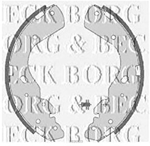Borg & Beck BBS6323 Rear Brake Shoes To Fit Ford Ranger 98-