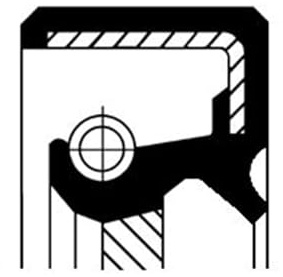 Corteco 19026794B Shaft Sealing Ring, Crank Axle