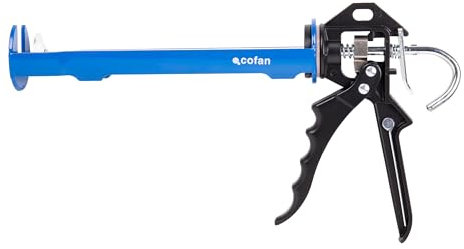 Cofan Pistolet à silicone professionnel | Pistolet pour scellant en aluminium | Pour cartouches de 310 ml
