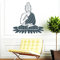 Wandtattoo-Loft „Buddha Statue“ - Wandtattoo / 49 Farben / 4 Größen/Gold / 115 x 116 cm