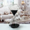 Sablier en verre en forme de diamant - Cadeau créatif, romantique, pour cuisine, bureau, décoration, Noël, anniversaire 5 Minutes Noir
