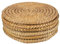 Argon Tableware Round Placemats - 30cm - Pack of 6 - Woven Palm Leaf Serving Dish Trays Cake Boards for Appetizers, Lunch, Mains, Parties, Food Presentation
