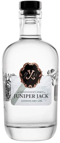 Juniper Jack Gin 1 x 0,7 l Flasche | London Dry Gin mit kräftigem Wacholder Aroma | Botanicals mit Noten von Zitrusfrüchten, Wermut und Koriander | handcrafted Gin | 46,5% vol. alc.