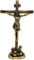 eSplanade Jesus-Kreuz, Messing, antikes Finish, 30,5 cm