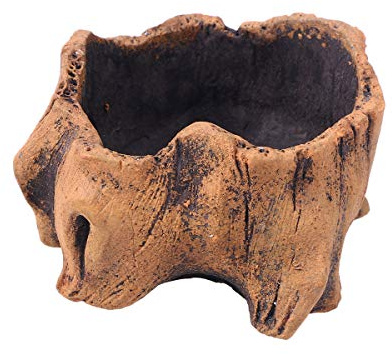 Driftwood Stump Log Concrete Planter Plant Succulent Pot for Indoor Outdoor Patio Miniture Decoration