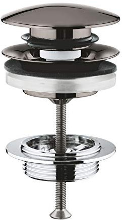 GROHE Ablaufventil mit automatischer Ablaufgarnitur 1 1/4 mit Push-Open, 4 x 10 x 12 cm, verchromt (Referenz: 65807A00)