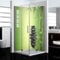 dedeco Alu Eck-Duschrückwand mit Zen Motiv V2-2 x 90x200 cm - Perfekt als Badrückwand zum Fliesenersatz, passend für viele Bäder als Dekorwand aus hochwertigem Aluminium - Made in Germany